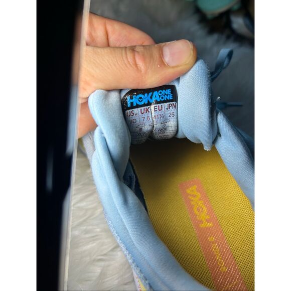 Hoka One One Bondi 8 Womens 9 Shoes Blue Running Sneaker - Picture 4 of 6